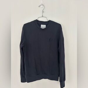 Inimigo men heart sweater navy blue
